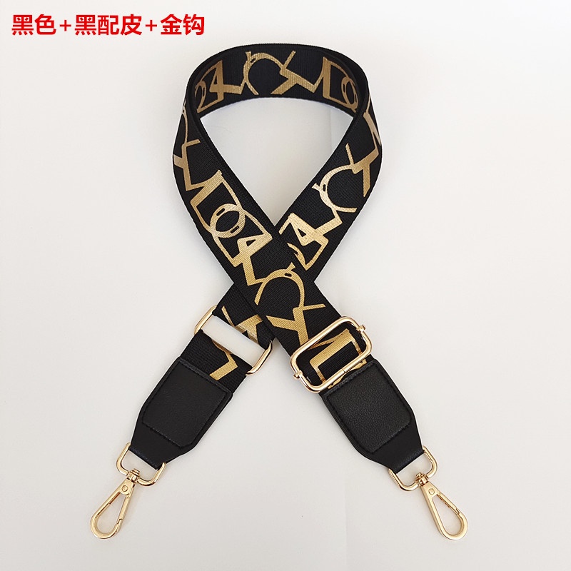 Dây Đeo Túi Xách Bằng Vải Canvas 3.8cm Có Khóa Màu Vàng Kim dây túi xách thay thế   dây đeo túi xách