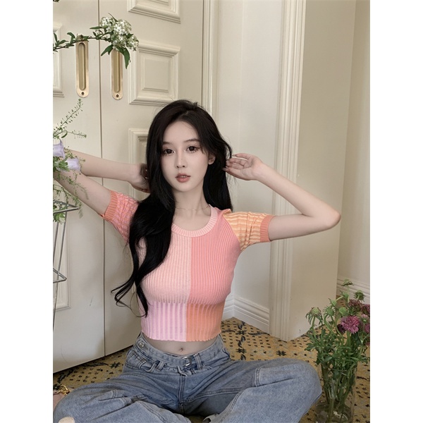 Áo Thun Dệt Kim Thời Trang Hàn Quốc
