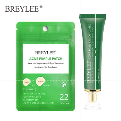 Breylee set 2 gel Hỗ trợ giảm sẹo Mụn Làm Sáng Da Tiện Dụng
