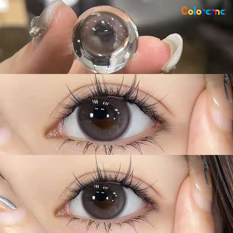 Kính Áp Tròng Màu Xám Hoa Hồng Thu Hút