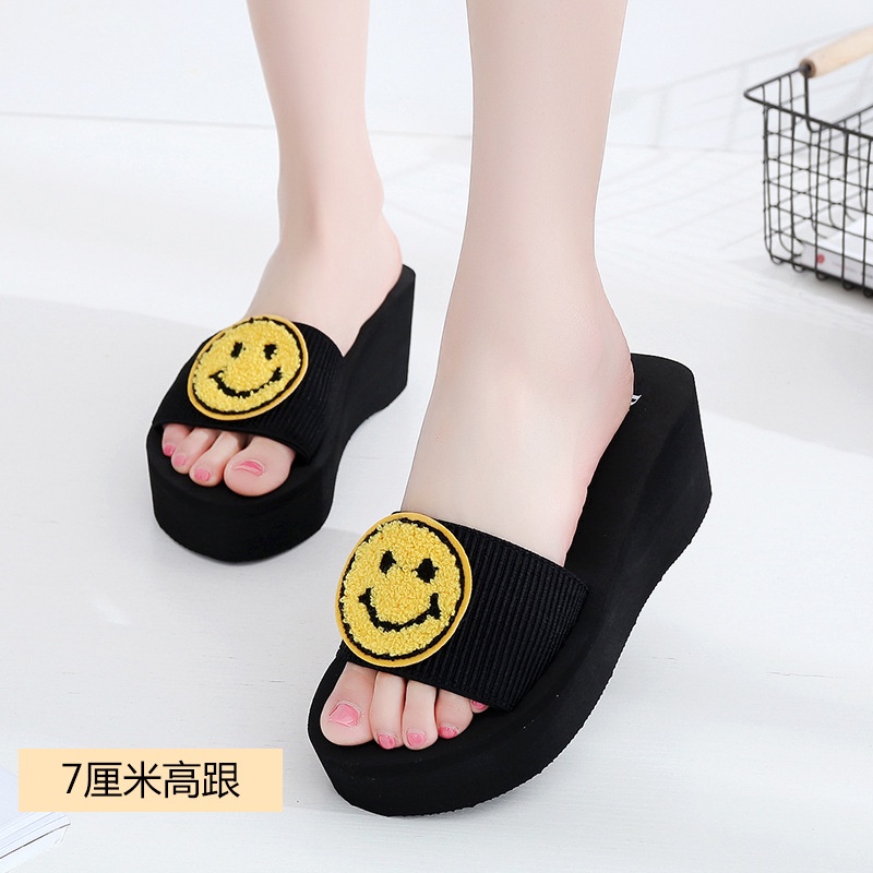 Dép có quai hình mặt cười xinh xắn cho nữ