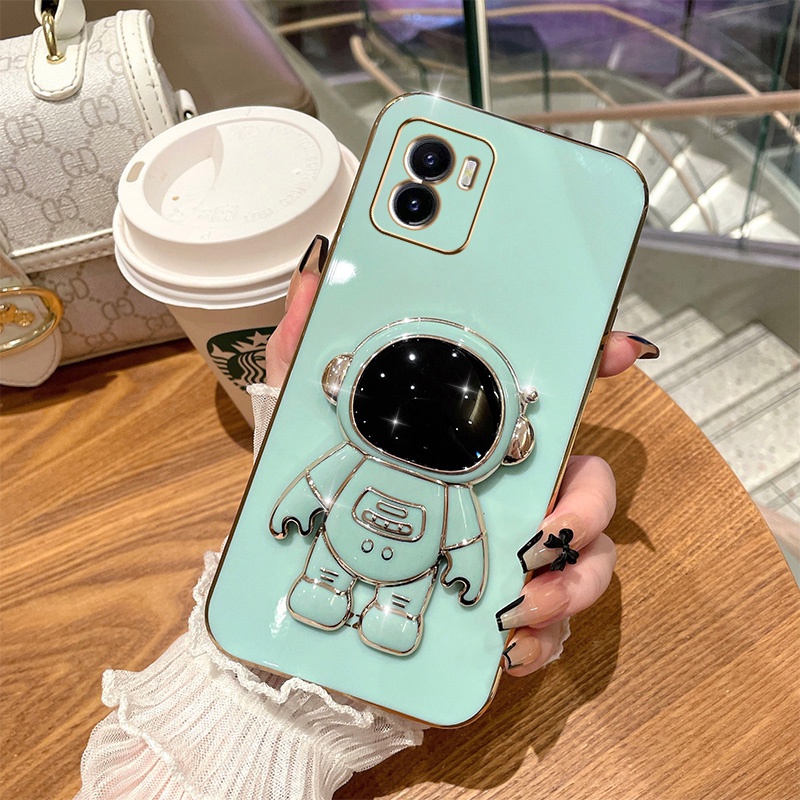 Ốp lưng VIVO Y15S Y15A Y01 Ốp Điện Thoại Mềm Có Giá Đỡ Đa Năng Hình Phi Hành Gia Cho VIVO Y15S Y15A Y01