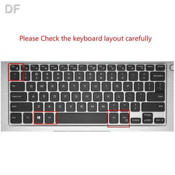 Miếng Dán Bảo Vệ Bàn Phím Bằng Silicon Nhiều Màu Cho 13.3inch Dell 7000 7370 Inspiron 5370 5000