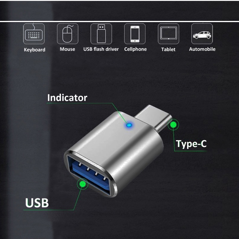 Đầu Nối Chuyển Đổi usb 3.0 Sang type c otg Cho samsung xiaomi huawei iphone