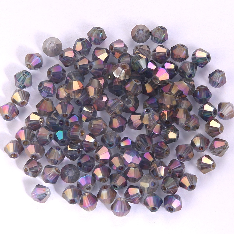 Set 100 Hạt Pha Lê Hình Nón 4MM Làm Trang Sức Thủ Công
