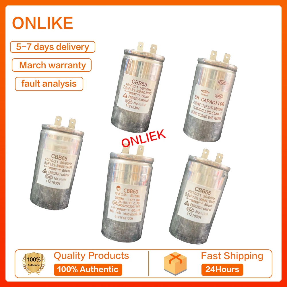 New For Samsung LG washing machine CBB60/65 7.5UF 8UF 8.5UF 10UF 12UF AC Starting Capacitor Motor Ru
