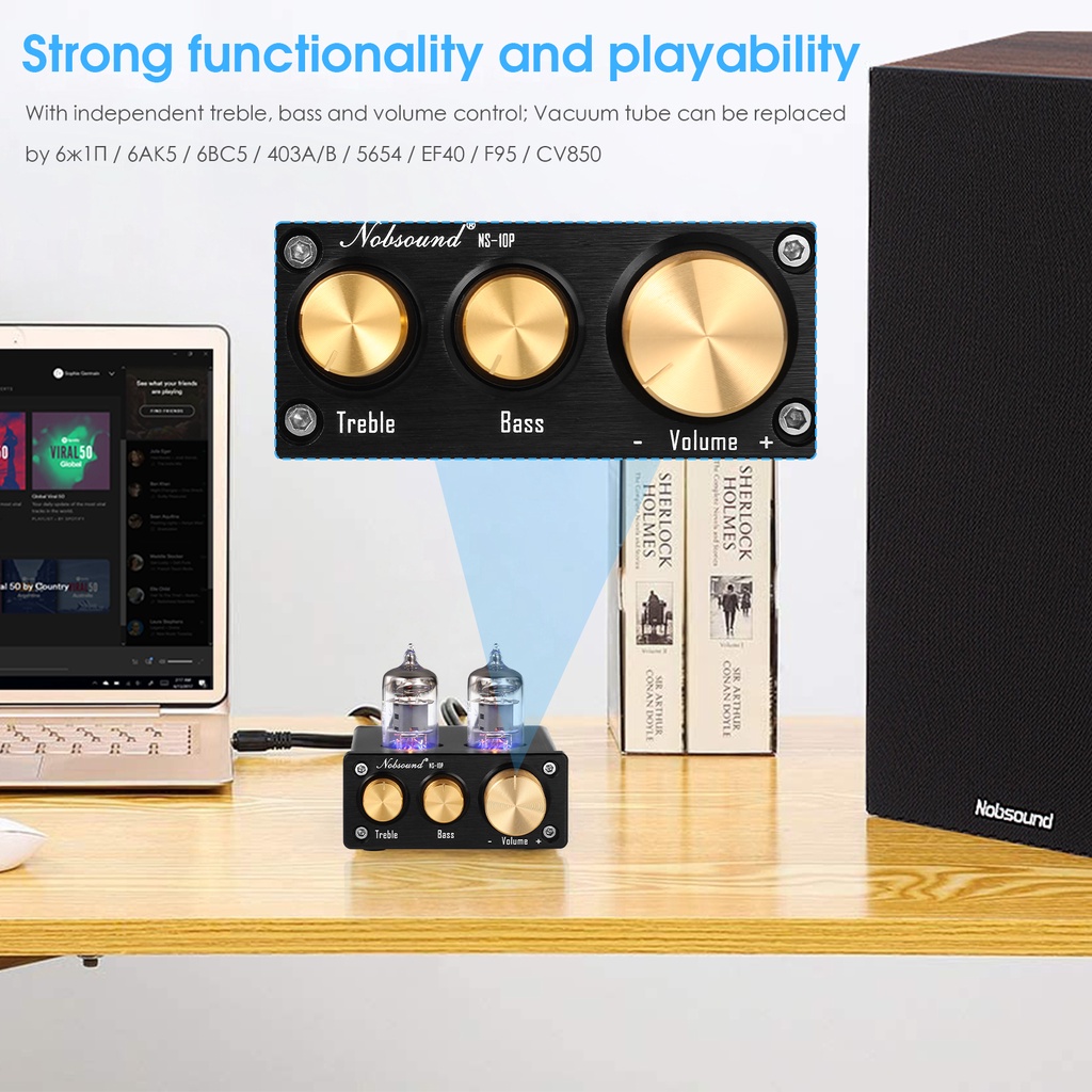 Bộ Khuếch Đại Âm Thanh Mini NS-10P HiFi 6J1 Chất Lượng Cao