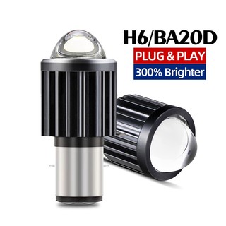 Bóng đèn pha LED TUFFOO H6 BA20D 6000K ánh sáng trắng 3000K ánh sáng vàng DC thông dụng cho xe mô tô