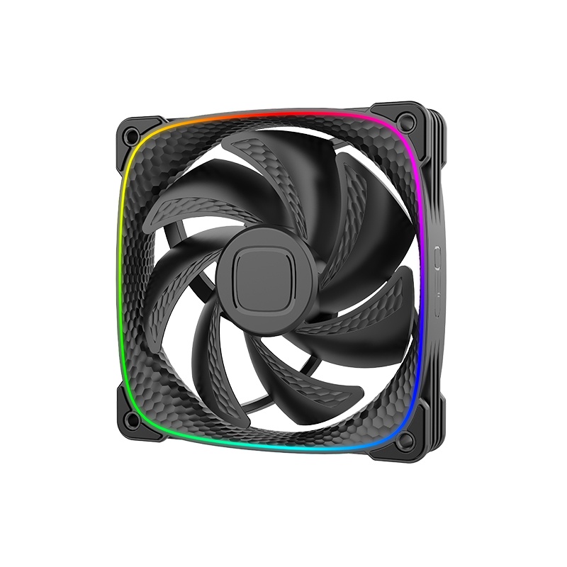 Quạt Tản Nhiệt CPU Squama 2503B 2503W ARGB 120mm Hai Mặt 5V 3PIN Đèn Chiếu Sáng