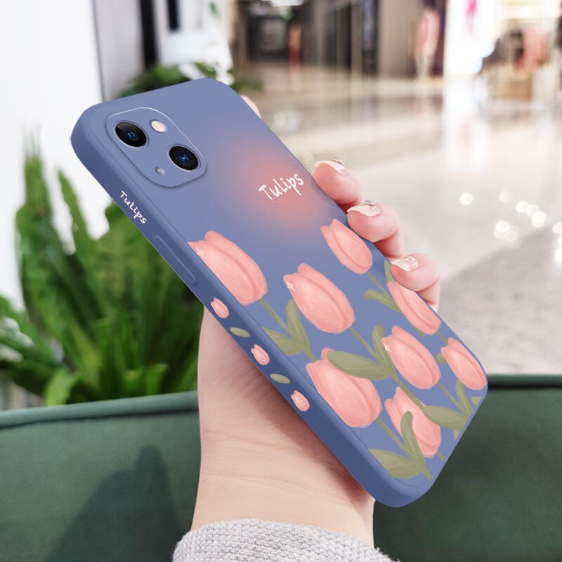 Ốp Điện Thoại Hình Hoa Tulip Cho Vivo 1601 1602 1814 1606 1609 1610 1611 1612 1724 1801 1901 1902 1903 1904 1906 1907 1909 1915 193 193 1939