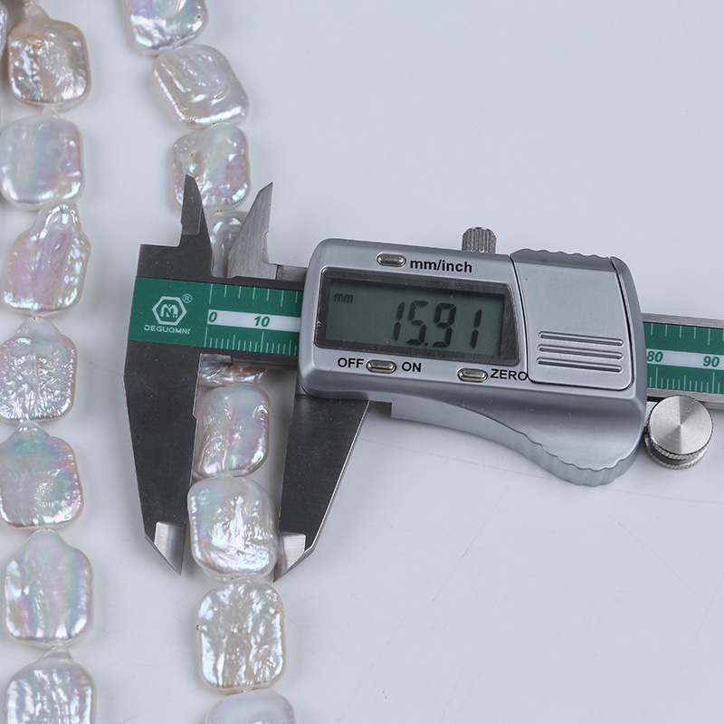 Dây Ngọc Trai Tự Nhiên Hình Chữ Nhật 14-17mm