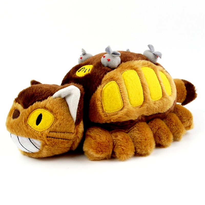 Đồ chơi nhồi bông Hình Mèo Con Hoạt Hình Hayao Miyazaki Tonari No Totoro Mei And The Bus 30cm Làm Quà Tặng Cho Bé