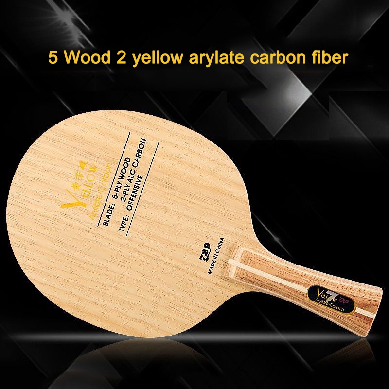 Vợt Đánh Bóng Bàn Carbon Fiber 729 ALC Màu Đen / Vàng / Xanh Dương