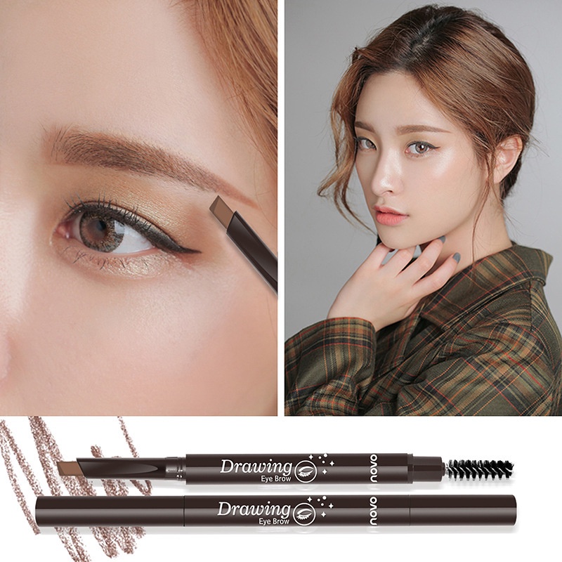 ✨✨Bút Chì Kẻ Lông Mày Màu Nâu/Đen Tự Nhiên Chống Thấm Nước Không Bị Nhòe Lâu Trôi