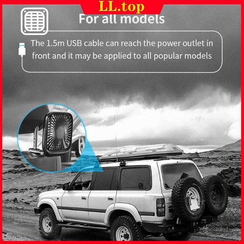 Quạt Kẹp Ghế Ô Tô Quạt USB dùng để bàn và trên ô tô