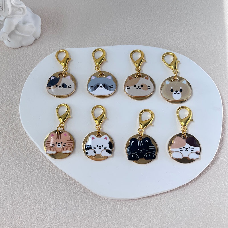 Thẻ Tên Đeo Cổ Mini 2cm Bằng Thép Không Gỉ Dành Cho Mèo