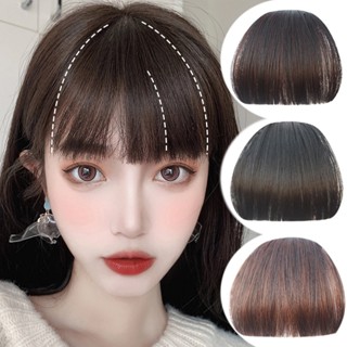 Tóc giả mái ngố nữ với chất tóc dày không bị sơ, Tóc mái giả tạo phong cách trẻ trung năng động không kém phần đáng yêu