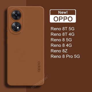 Ốp Điện Thoại Silicone Mềm Chống Sốc Màu Trơn Cho OPPO Reno 8 Pro 5G 8Z RENO 8T 4G