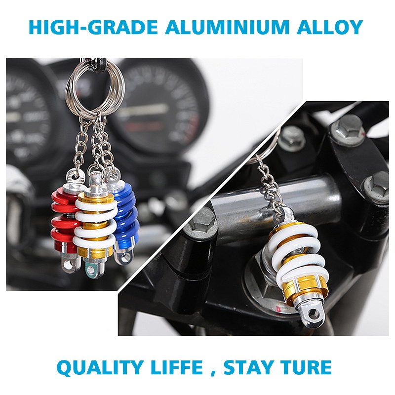 Móc Khóa Hình Phuộc Giảm Xóc proton Perodua Xe Hơi Xe Máy Sáng Tạo