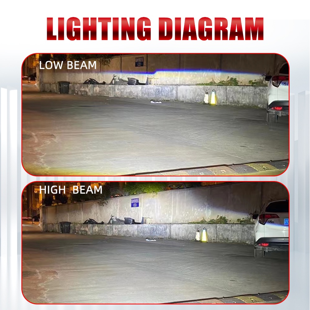 Đèn Pha LED 120W 26000LM H4 H4 / 9003 / HB2 6000K 12V 24V Chất Lượng Cao