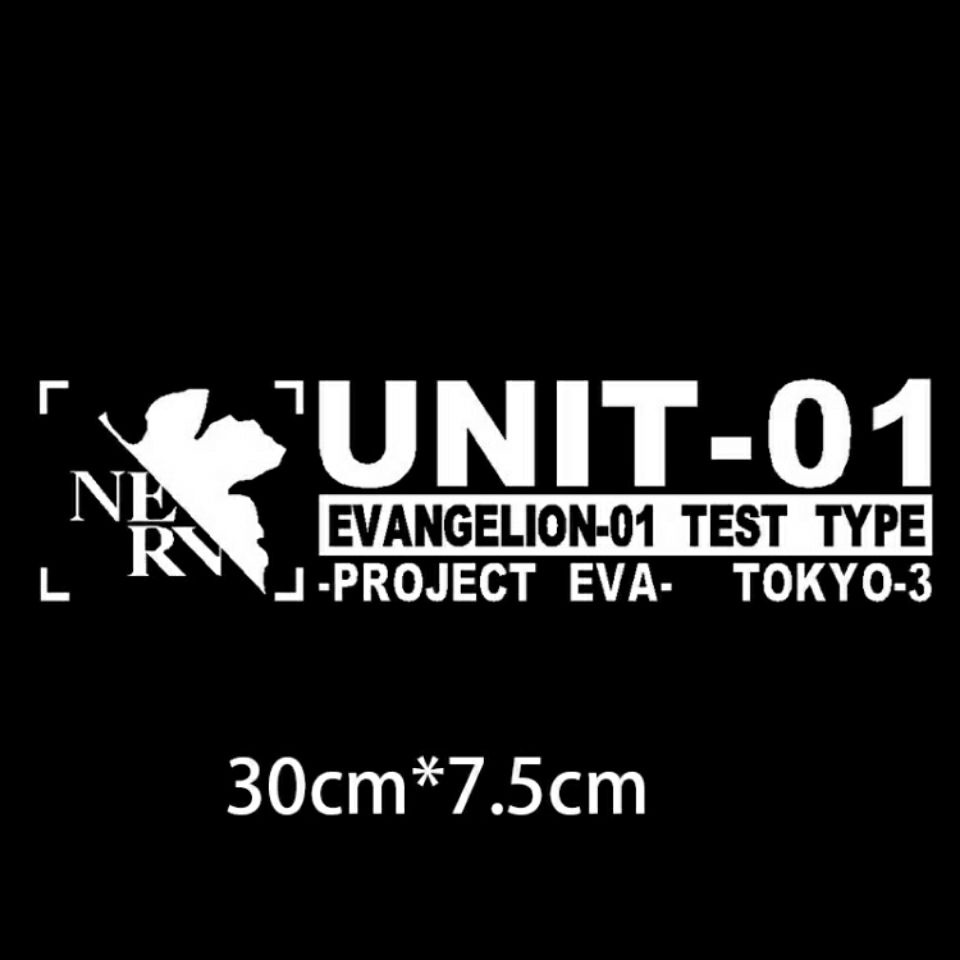 Miếng Dán eva Họa Tiết Hoạt Hình Nhật Bản Trang Trí Thân Xe Hơi / Mô Tô jdm