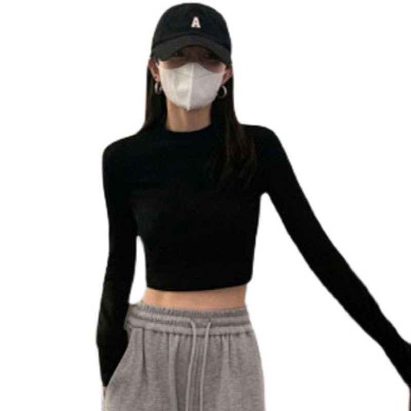 Áo Thun Lửng Tay Dài Dáng Ôm Dễ Phối Đồ OOP3