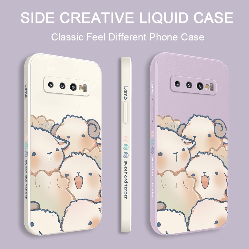 Ốp Điện Thoại Mềm Hình Cừu Cho Samsung Galaxy S10 S10E Plus S9 Plus