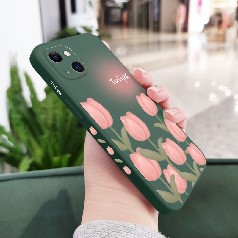 Ốp Điện Thoại Hình Hoa Tulip Cho Vivo 1601 1602 1814 1606 1609 1610 1611 1612 1724 1801 1901 1902 1903 1904 1906 1907 1909 1915 193 193 1939