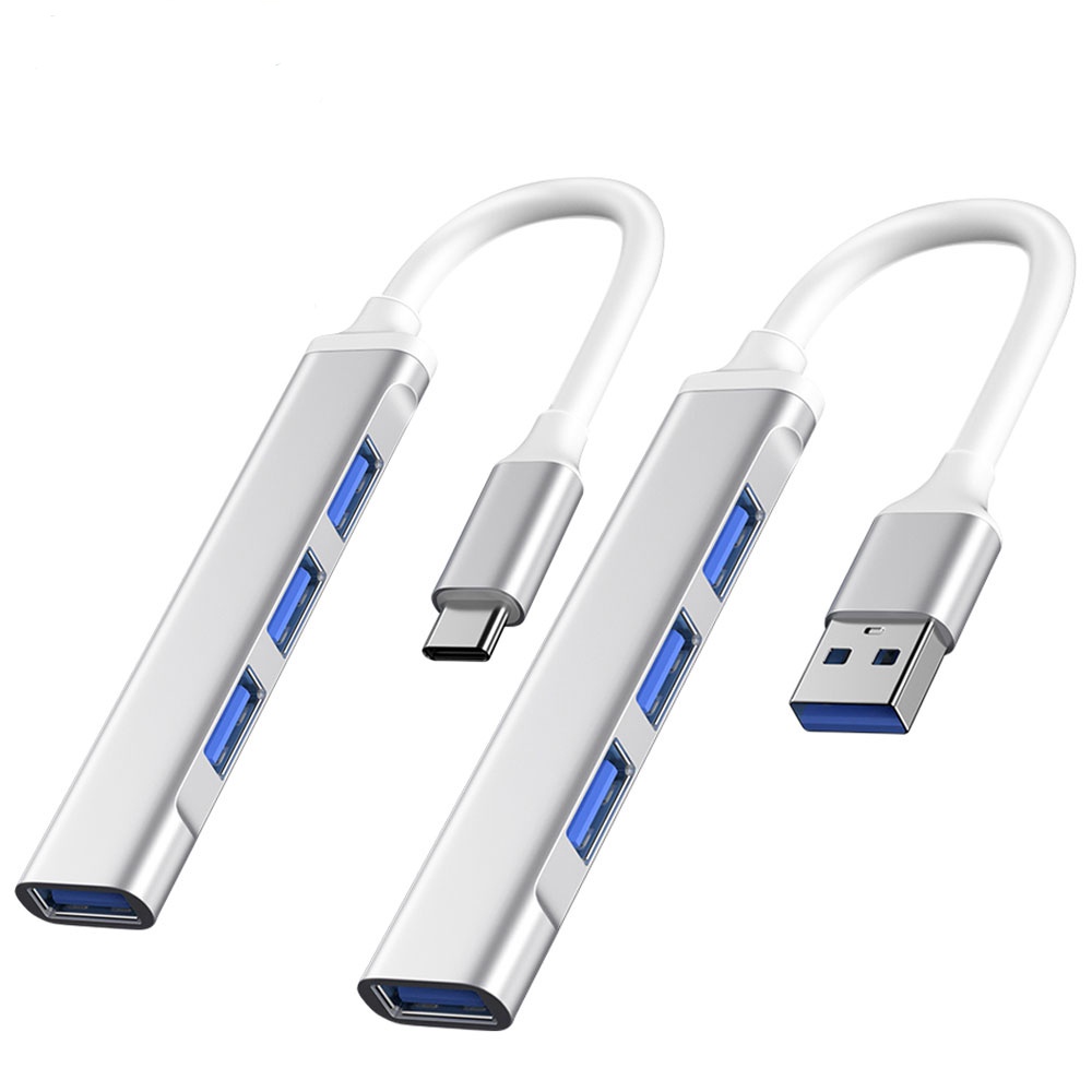 Bộ Chia 4 Cổng USB 3.0 Type C 3.1 4 Trong 1 OTG 5Gbps Cho Laptop / Điện Thoại / Máy Tính Bảng