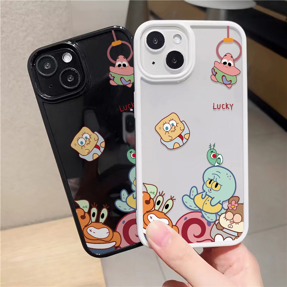Ốp Điện Thoại Nhựa Acrylic Cứng Trong Suốt In Hình Patrick Star Cho iphone 14promax 11 13 12 7Plus 8 X XS Max