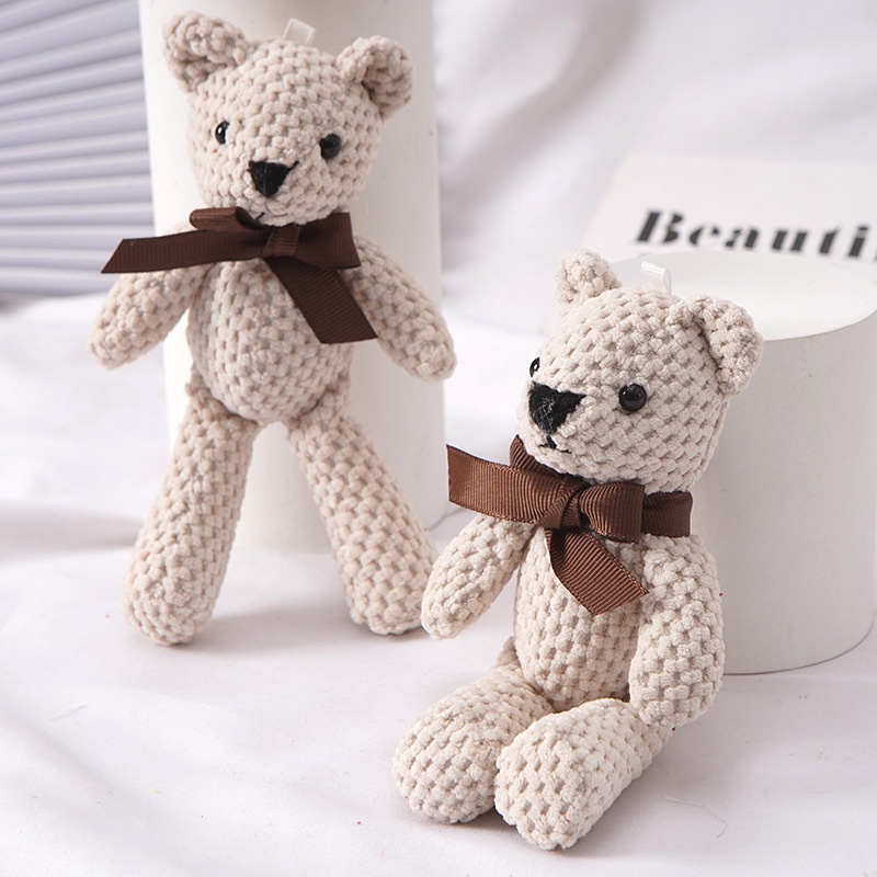 Gấu Nhồi Bông 15CM Dễ Thương Dùng Làm Móc Khóa / Túi Xách / Quà Tặng