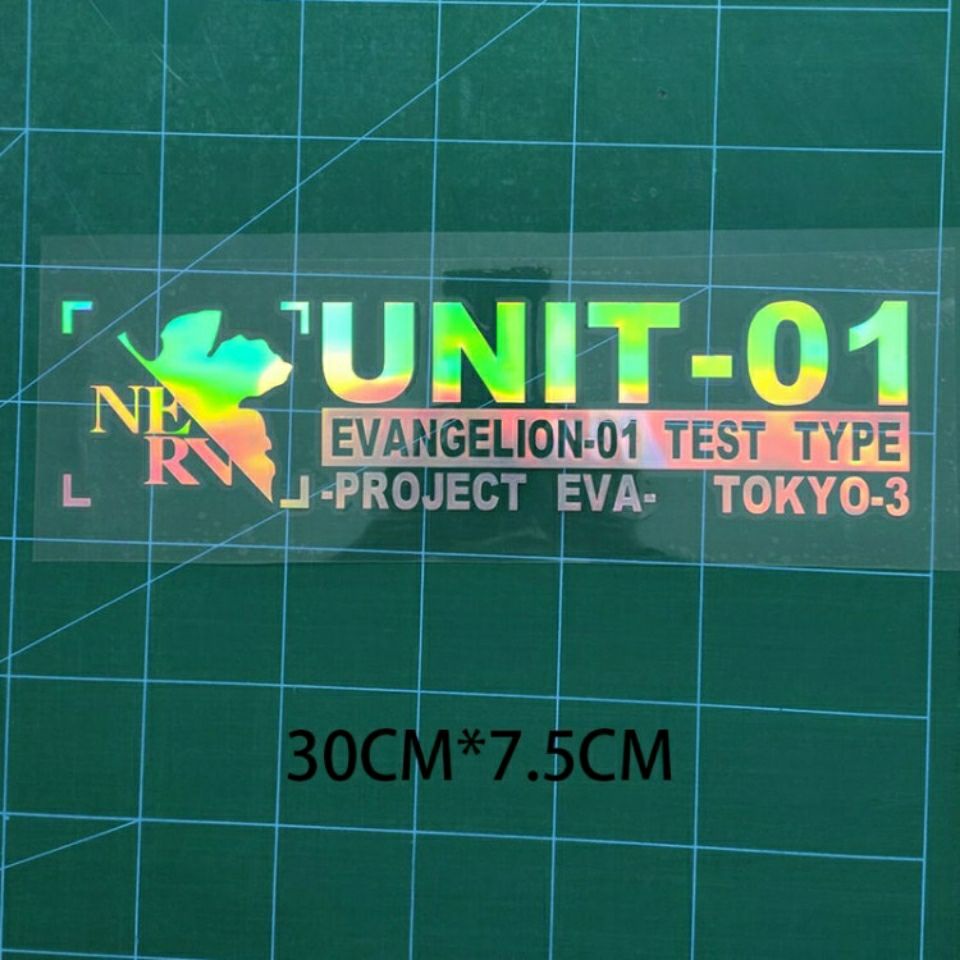 Miếng Dán eva Họa Tiết Hoạt Hình Nhật Bản Trang Trí Thân Xe Hơi / Mô Tô jdm