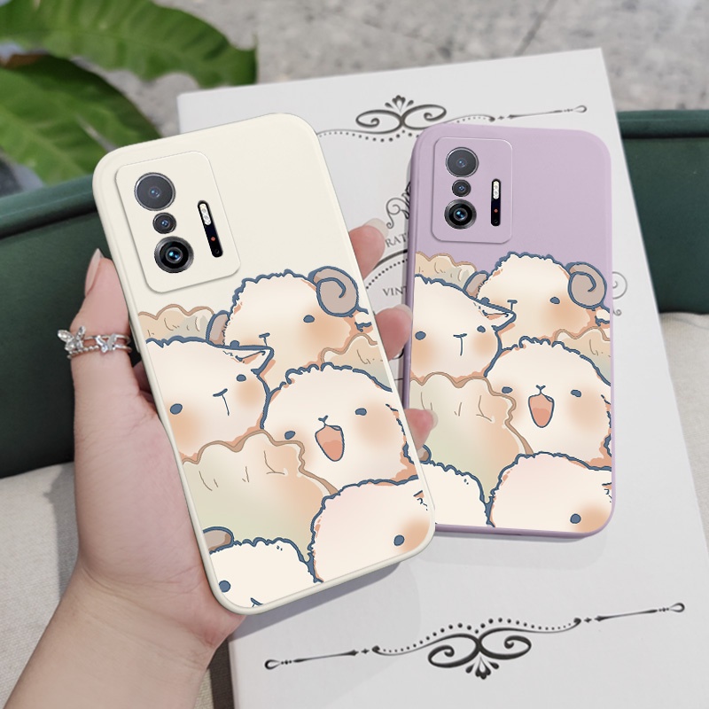 Ốp Điện Thoại Tpu Dẻo Hình Cừu Hạnh Phúc Thời Trang Cho xiaomi mi 13t 12t 11t 10t pro lite mi 9t pro