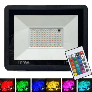 Đèn led rgb ac 220v ip65 Chống Thấm Nước Kèm Điều Khiển Từ Xa 10w 20w 30w 50w 100w