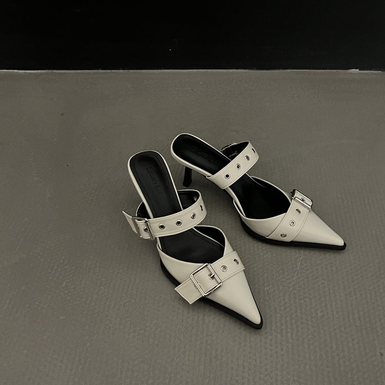 Giày Sandal Cao Gót Mũi Nhọn Thời Trang Dành Cho Nữ