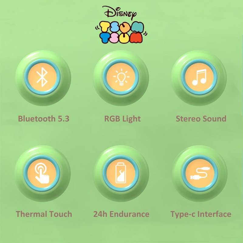 Tai Nghe Không Dây Bluetooth 5.3 Chống Ồn Chất Lượng Cao Hình Người Ngoài Hành Tinh Disney Toy Story