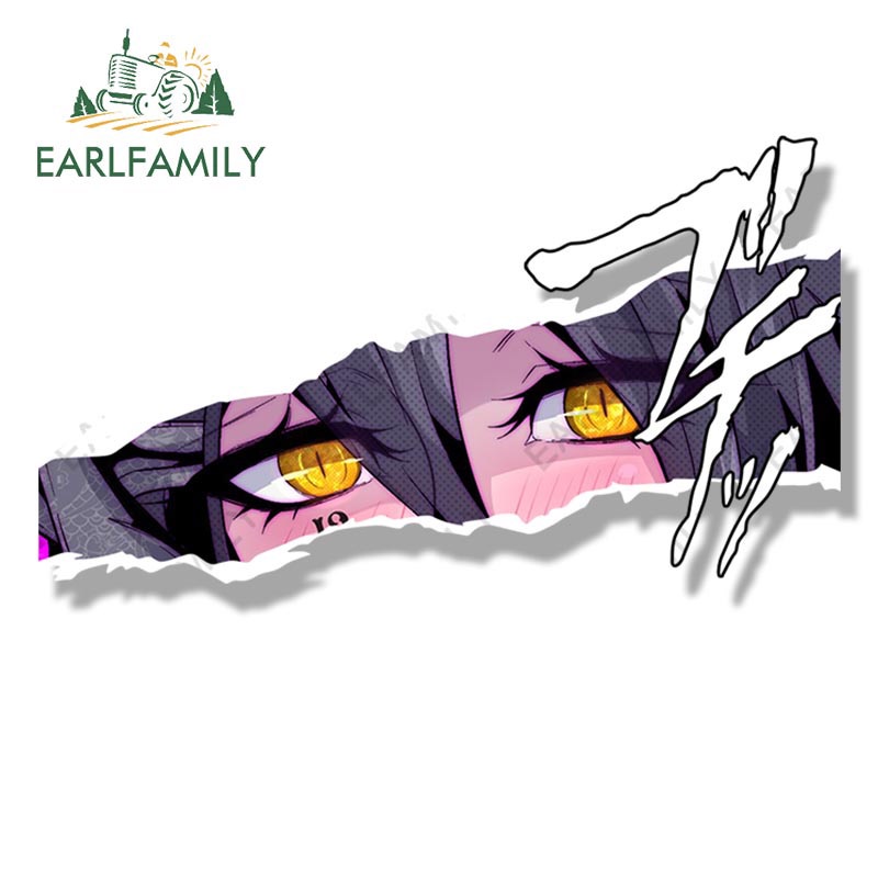 Earlfamily Garu albedo fanart sticker Dán Xe Hơi Họa Tiết Hoạt Hình waifu jdm