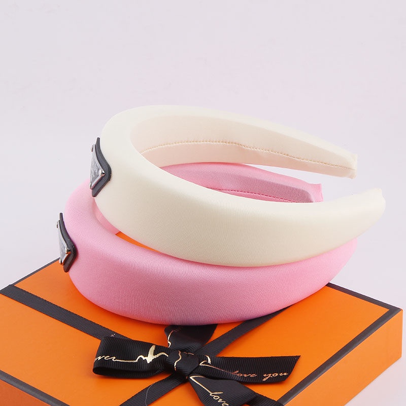 Băng Đô Cài Tóc Bản Rộng Màu Trơn Thời Trang Cho Nữ