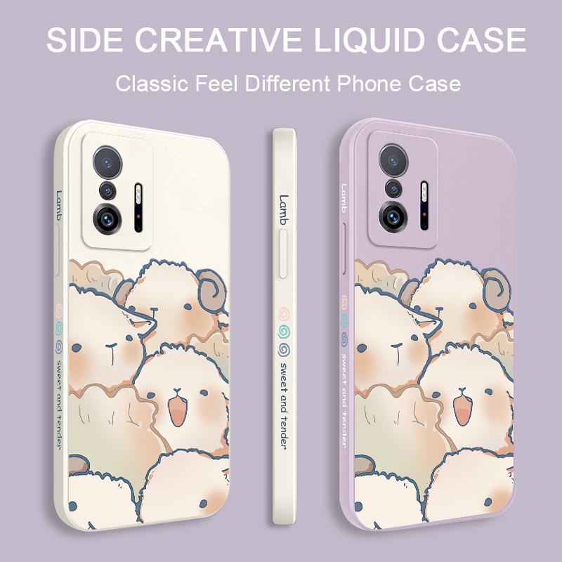 Ốp Điện Thoại Tpu Dẻo Hình Cừu Hạnh Phúc Thời Trang Cho xiaomi mi 13t 12t 11t 10t pro lite mi 9t pro