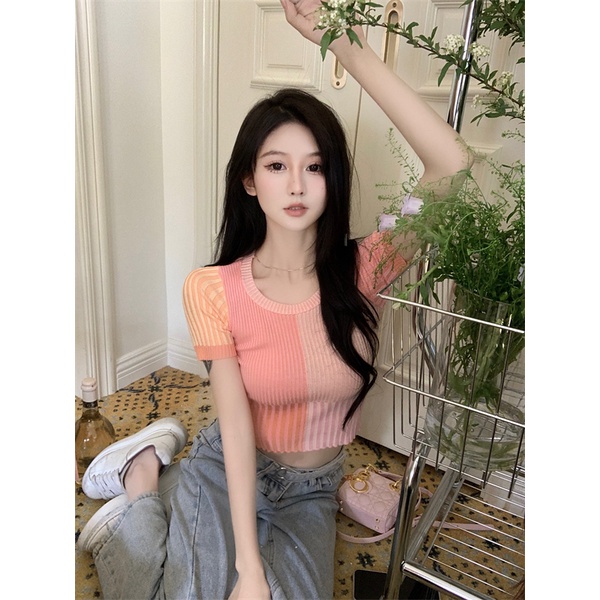 Áo Thun Dệt Kim Thời Trang Hàn Quốc