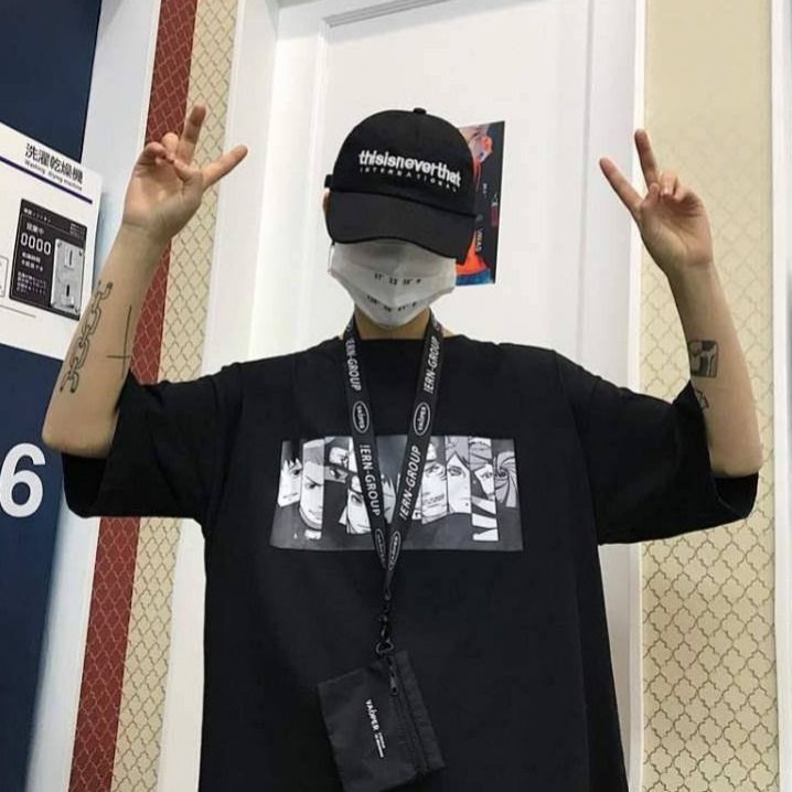 Áo anime áo thun unisex dáng rộng áo đôi chất cotton mềm mịn