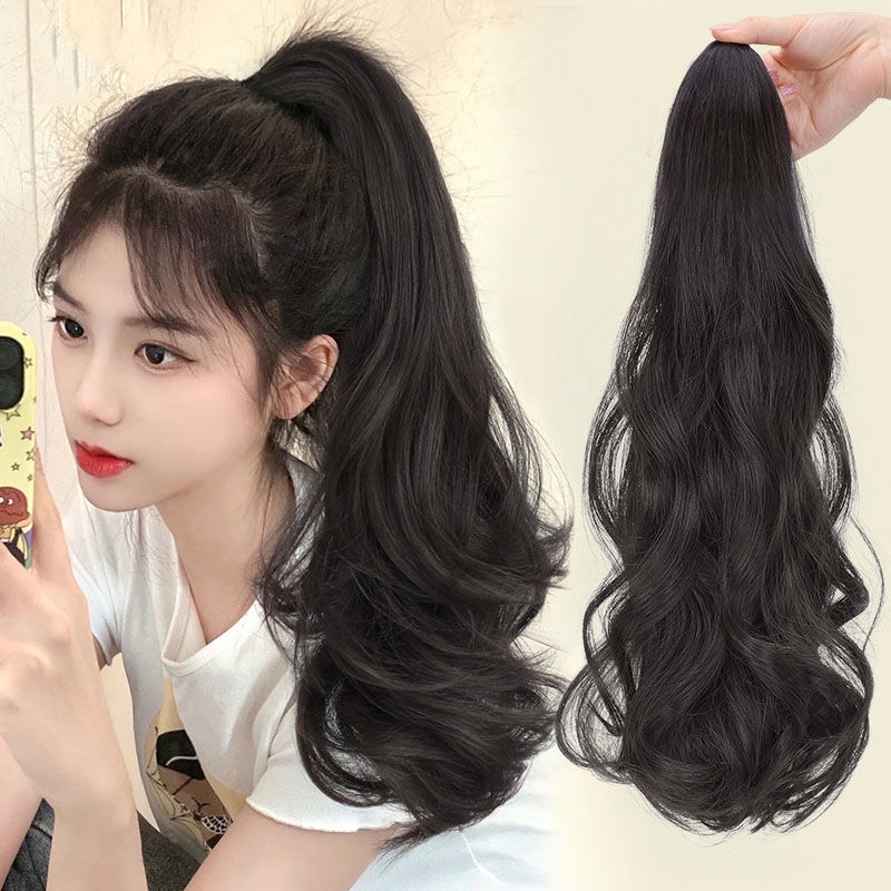 Tóc giả nữ ngoặm,Tóc giả ngoạm xoăn mẫu mới nhất kèm ảnh thật