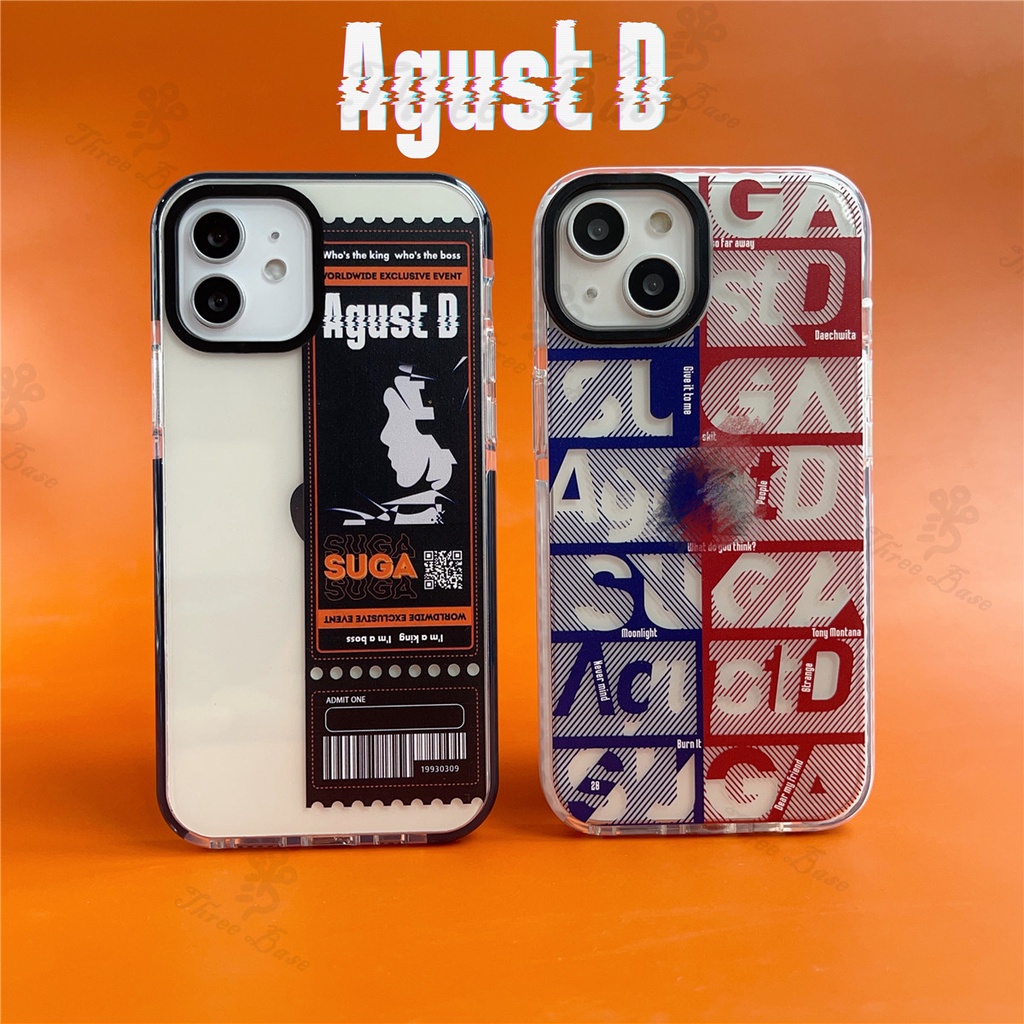 Ốp Điện Thoại Hình Vé SUGA Agust D Tour BTS-7 Cho iPhone 14 13 13Pro 13Promax 13Mini 12mini 14Promax 14pro 14Plus X XS XSMAX 11 Pro 11Promax 12