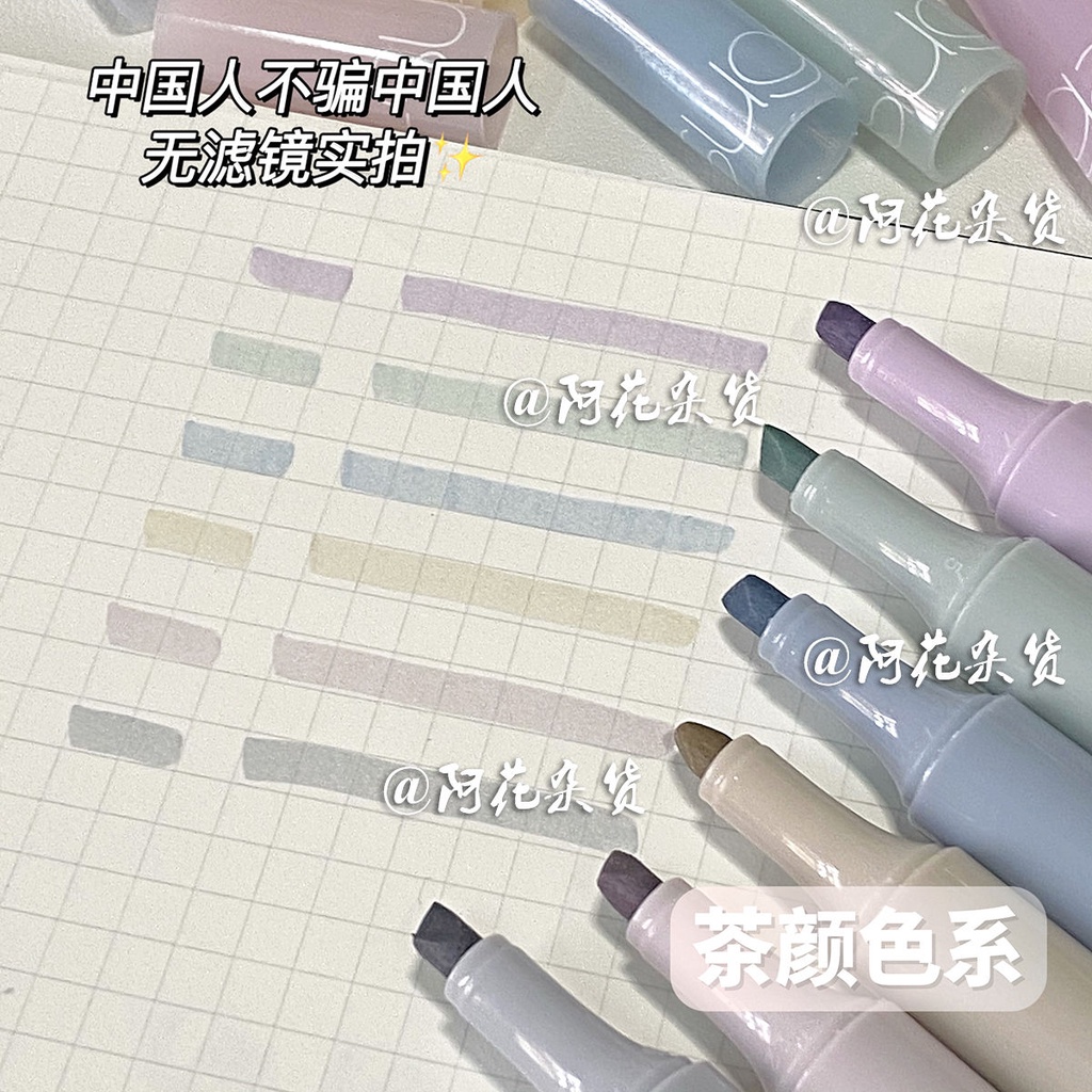 Bút Đánh Dấu Ghi Chú Màu Sắc Tươi Sáng Kích Thước Lớn Tiện Dụng Cho Học Sinh