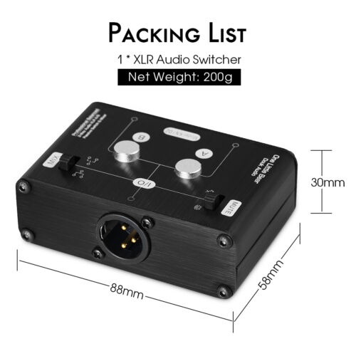 Bộ Chuyển Đổi Âm Thanh XLR 2 Chiều Mini