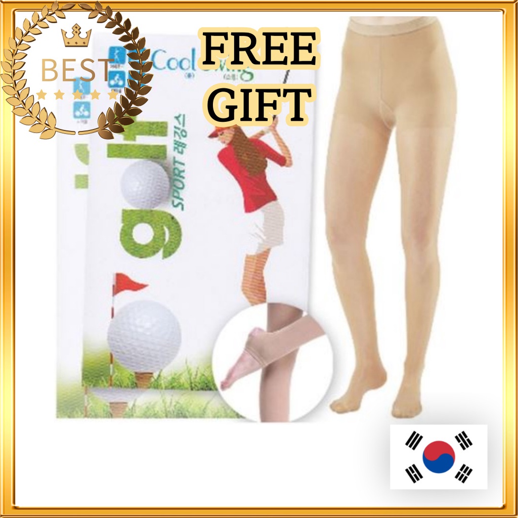 [Cool Swing] Quần legging thể thao chống tia cực tím cho nữ Quần legging Quần tất Chống nắng UV thể thao và Chất mịn Hàn quốc Sản xuất tại Hàn Quốc Trang phục chơi gôn kiểu dáng ôm sát cơ thể cho nữ