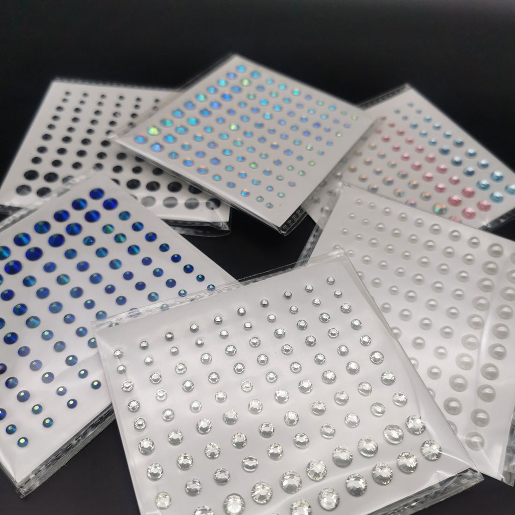 Kim Cương 3D Lấp Lánh Tự Dính Trang Điểm Dự Tiệc