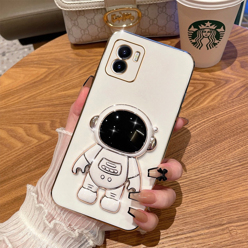 Ốp lưng VIVO Y15S Y15A Y01 Ốp Điện Thoại Mềm Có Giá Đỡ Đa Năng Hình Phi Hành Gia Cho VIVO Y15S Y15A Y01