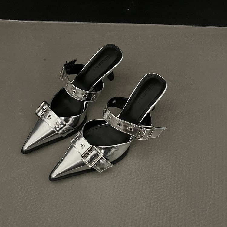 Giày Sandal Cao Gót Mũi Nhọn Thời Trang Dành Cho Nữ