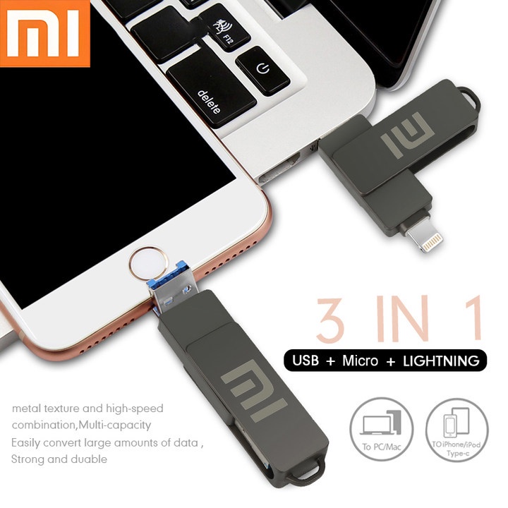 Mua Ổ Đĩa Flash USB 3 Trong 1 Cho iPhone iPad Android PC 128GB 256GB ...